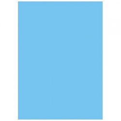 Barevný papír tvrdý A3 180g/50ks - modrý světlý