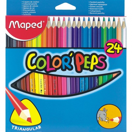 Pastelky Maped  24 ks Color`Peps